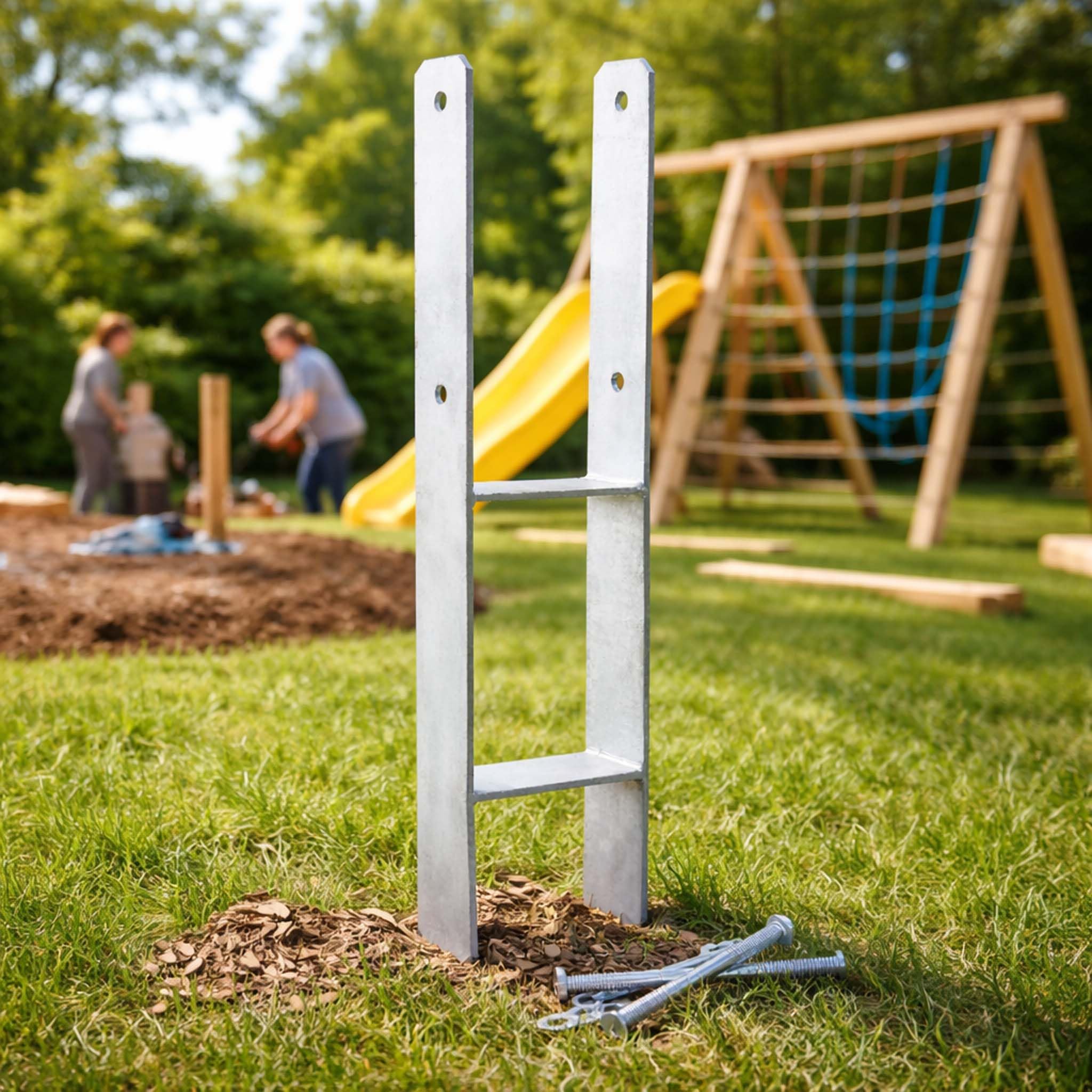 Wiltec XPOtool Supporto Palo H 91x600 mm Zincato a Caldo