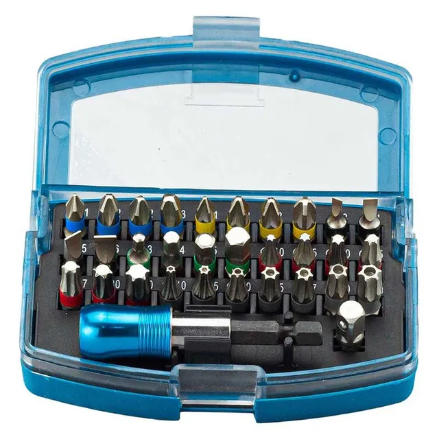 Bormann Bit Set inserti 32 pezzi con adattatori