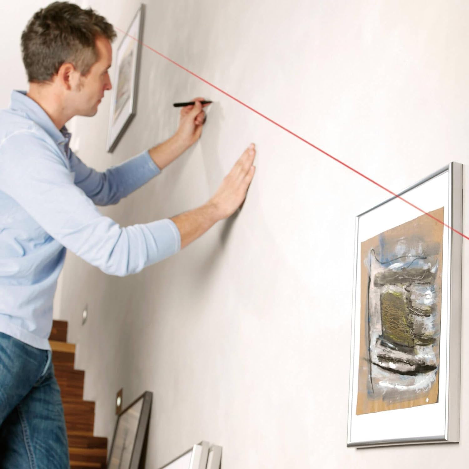 Bosch EasyLevel Livella Laser a Bolla Linea 5m con Supporto