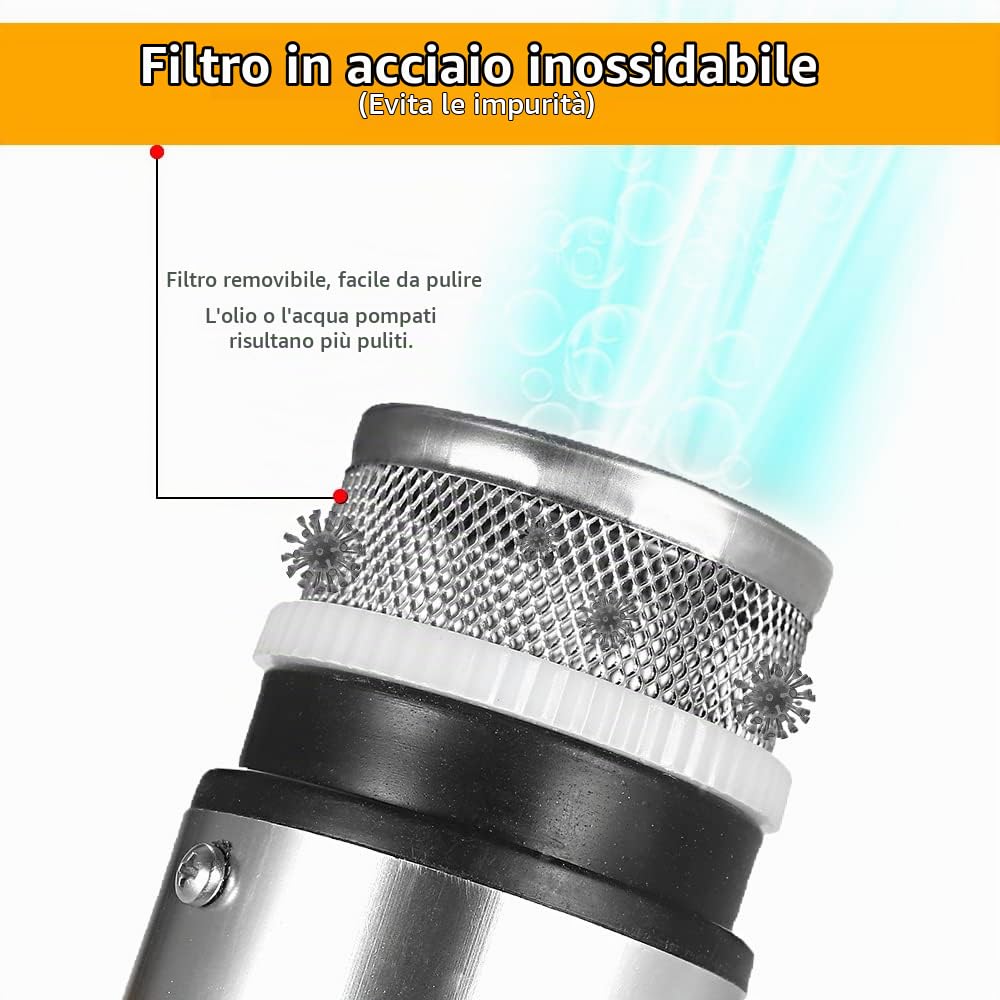 Weytoll Pompa Sommersa 12V 51mm 30 L/min
