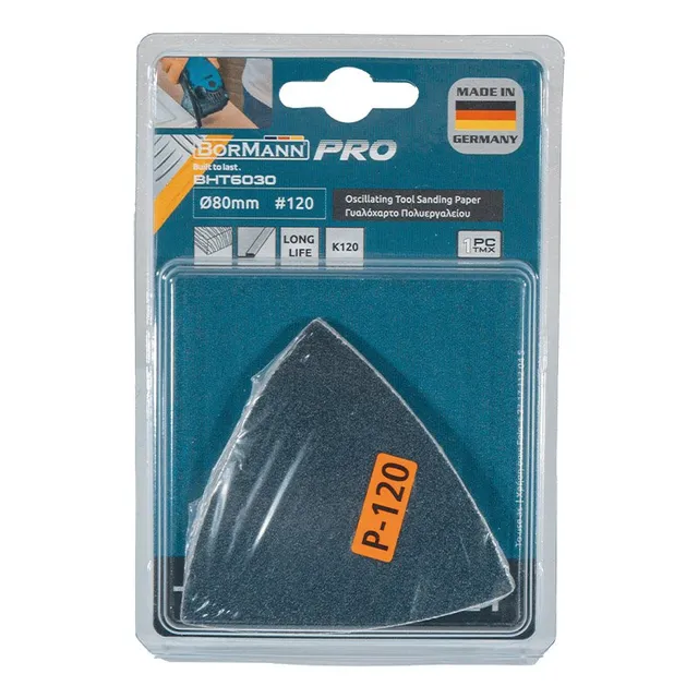 Bormann PRO Fogli Abrasivi Delta P120 80mm 5pz