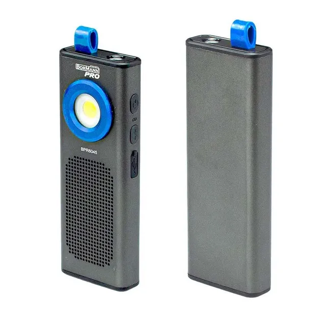 Bormann torcia LED ricaricabile 500Lm con speaker