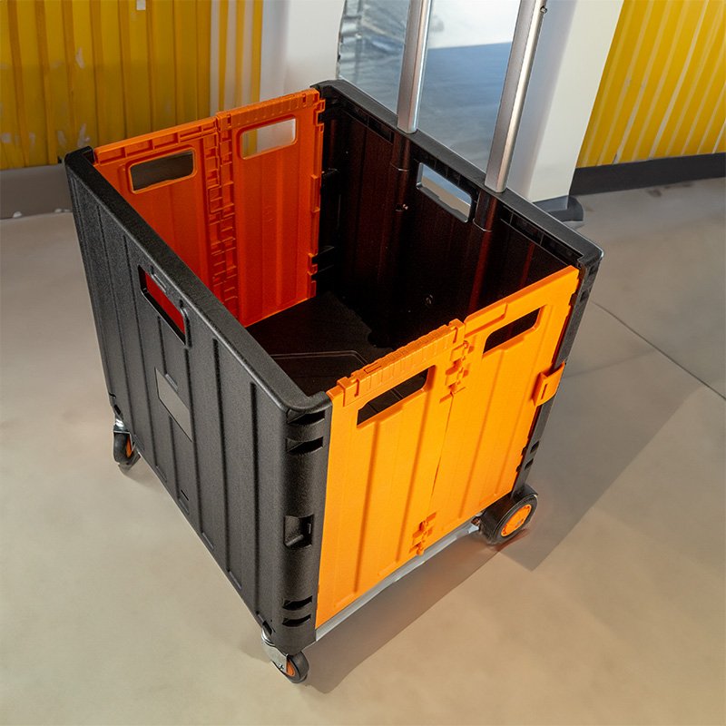 Bormann Carrello Pieghevole Plastica 35 Kg 50 L