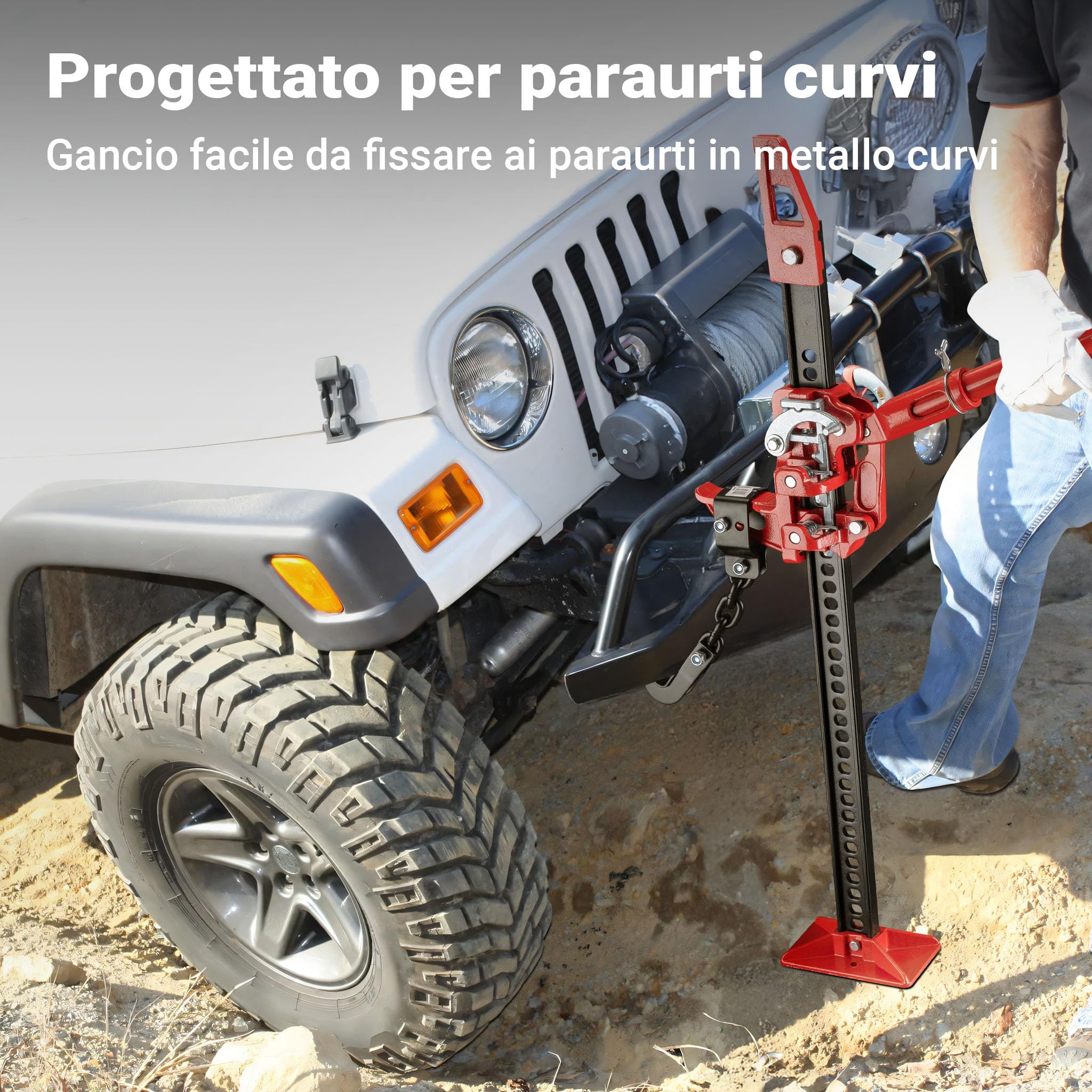 Wiltec Adattatore Binda Sollevamento Paraurti 1361kg in Acciaio