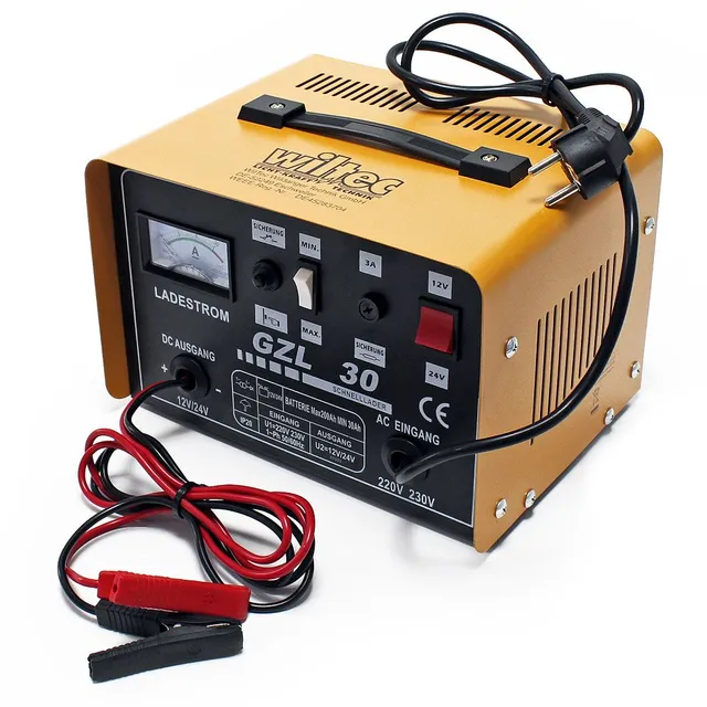 Wiltec WBL-GZL30 Caricabatterie 12V-24V 200Ah