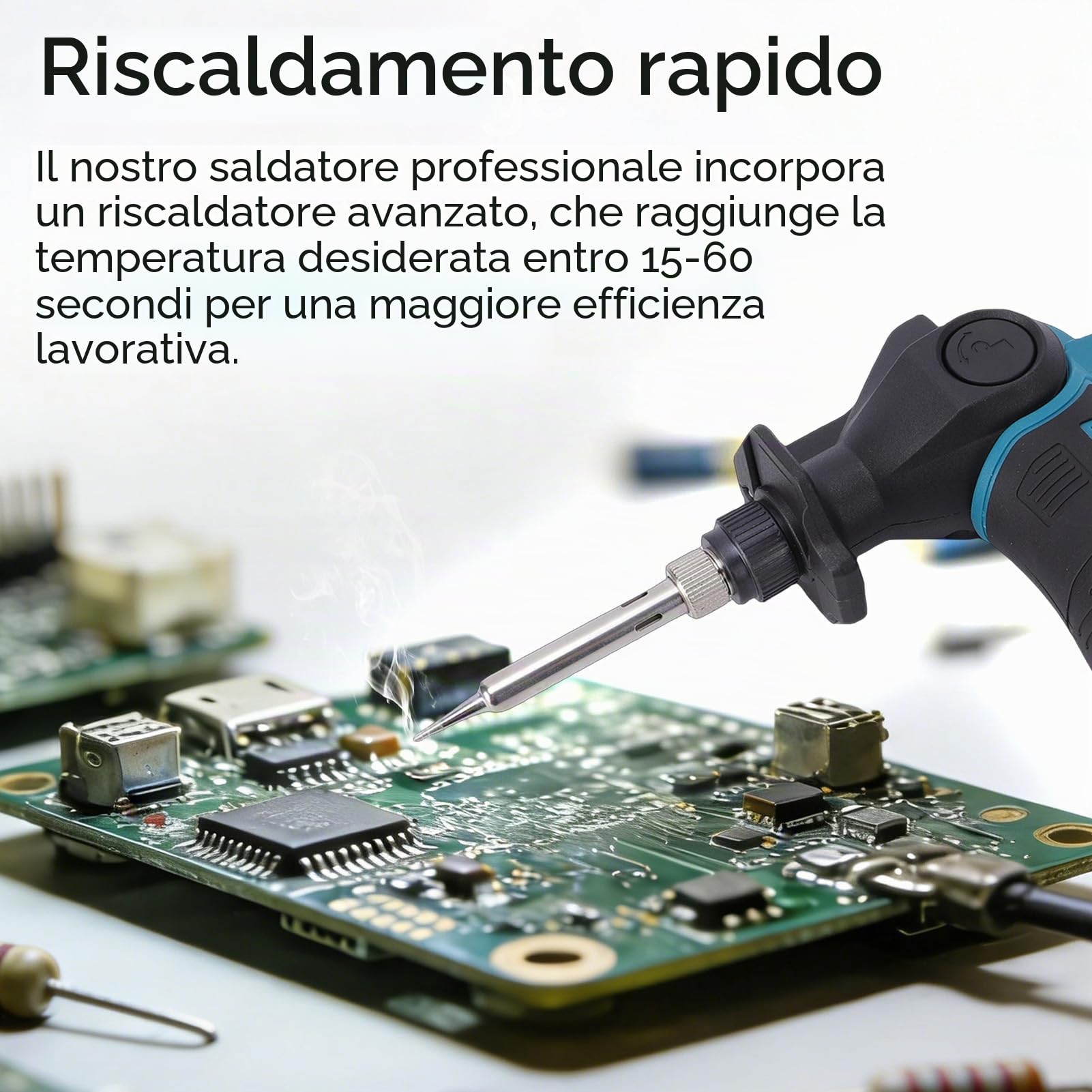 Weytoll saldatore senza fili 12V kit 2 batterie 30W