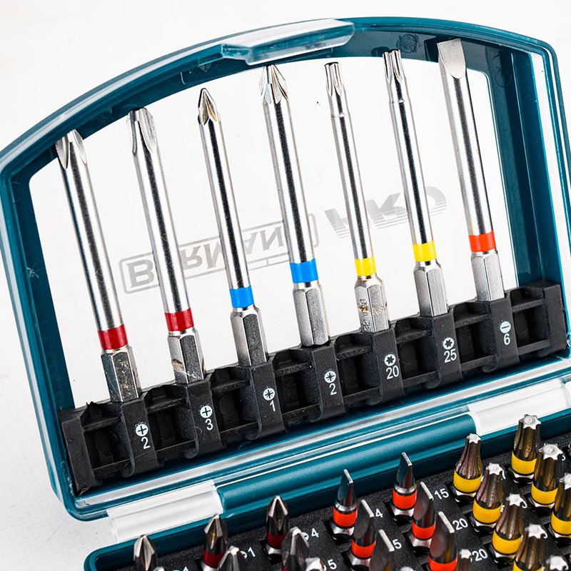 Bormann Set Bit 56 Pezzi con adattatore misti corti lunghi