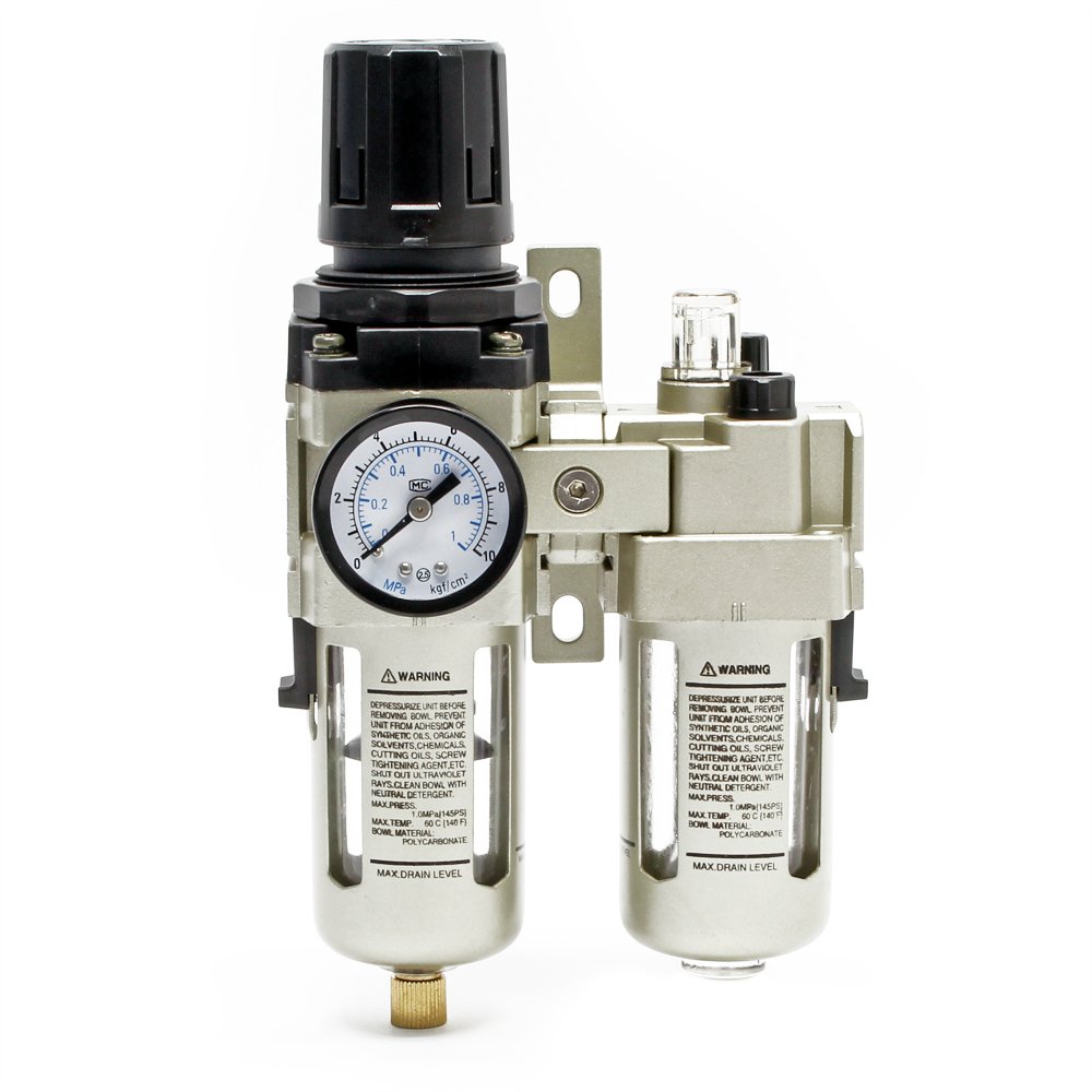 Wiltec Unità Manutenzione Aria Compressa Filtro 1/4" 10 bar