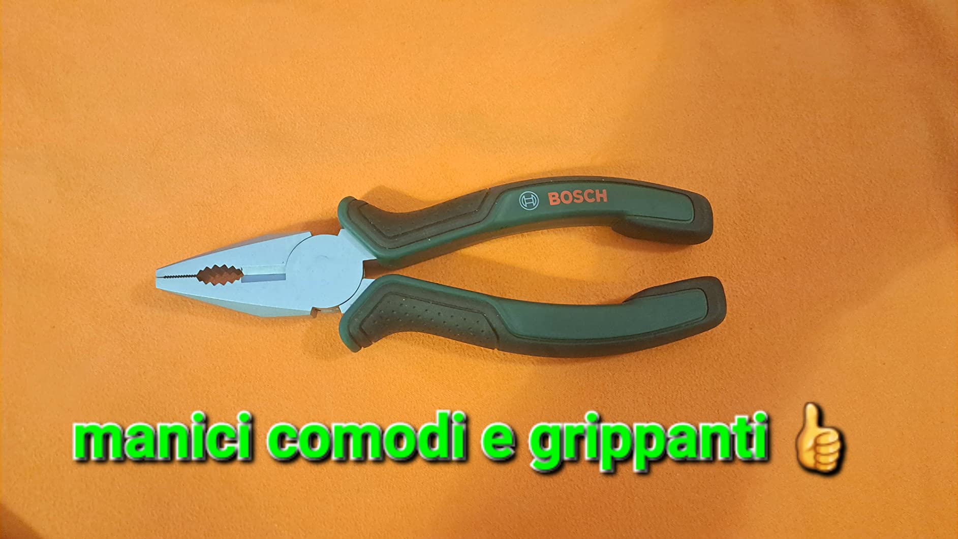 Bosch Set Pinze 2 Pezzi 180 mm Acciaio Taglio 60 HRC