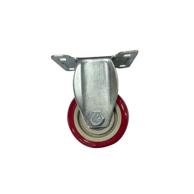 Bormann Ruota Rigida PVC Rossa 100 mm 100 Kg