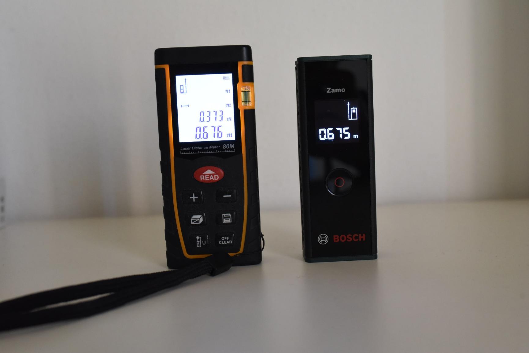 Bosch Zamo Distanziometro Laser 20 m con 3 Adattatori