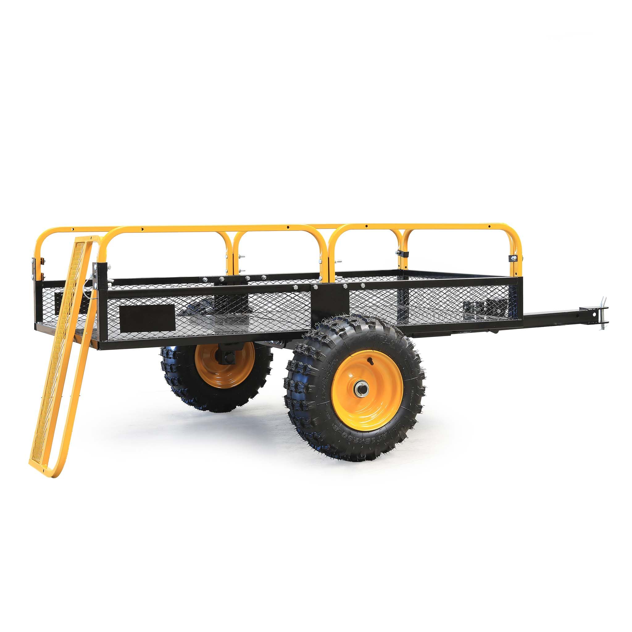 Wiltec rimorchio trattorino 450 kg 210x120x70 ribaltabile