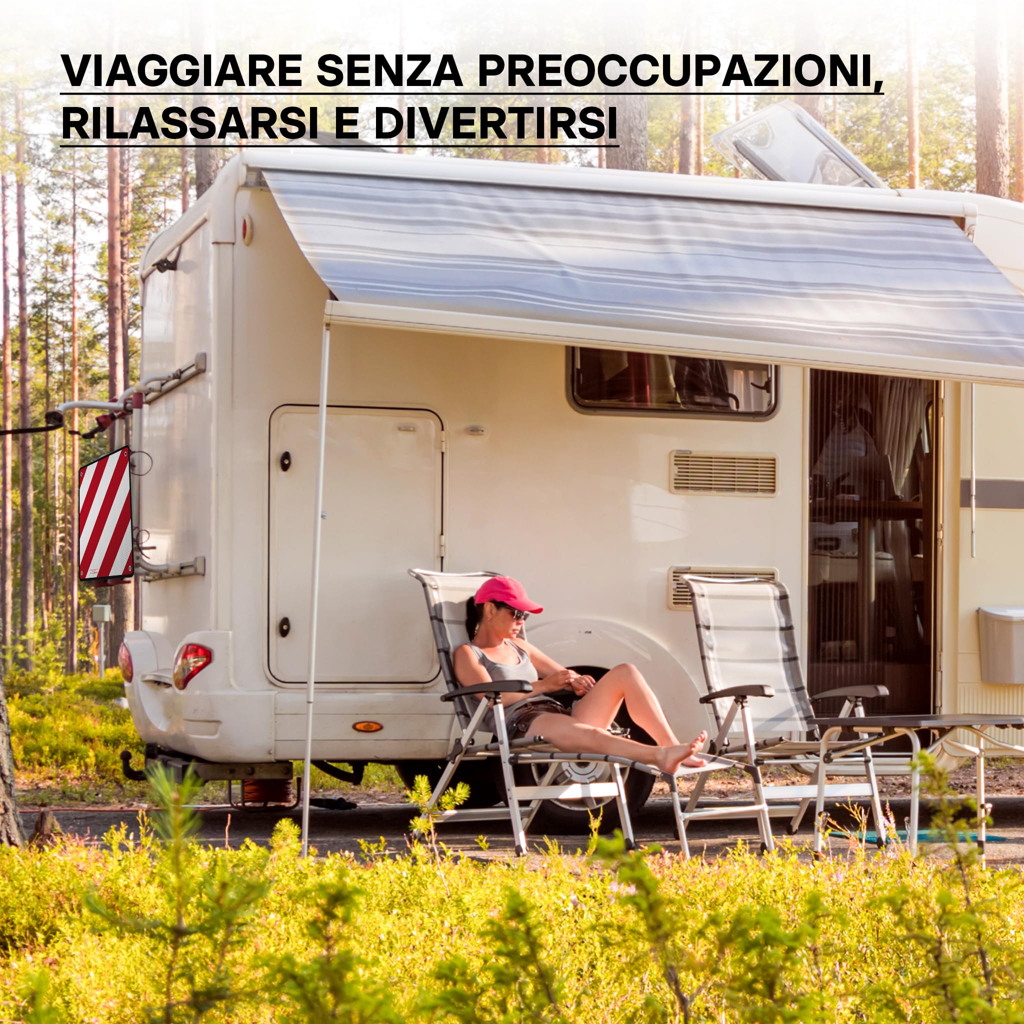Wiltec pannello carichi sporgenti 50x50 cm Italia/Spagna alluminio