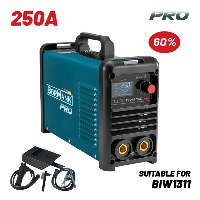 Bormann Pro Synergic saldatrice inverter 250A MMA TIG