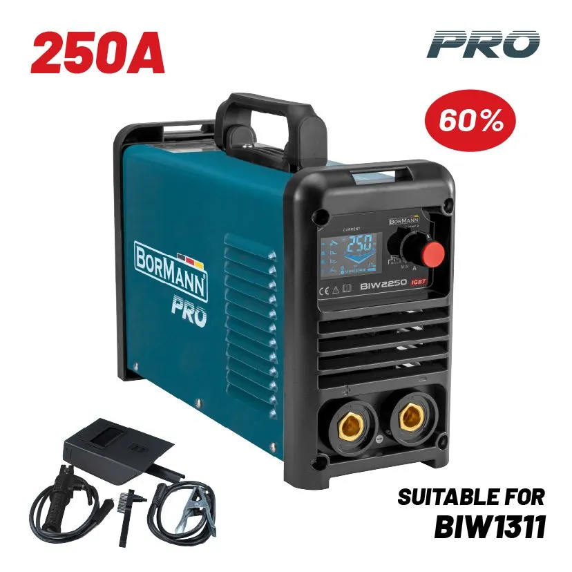 Bormann Pro Synergic saldatrice inverter 250A MMA TIG