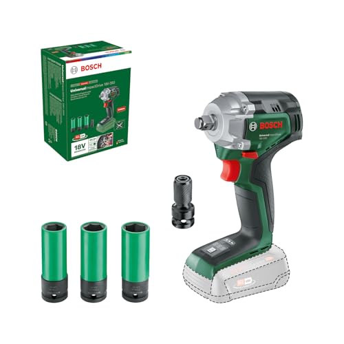 Bosch UniversalImpactDrive 18V-350 avvitatore +3 bussole
