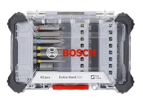 Bosch set 43 bit extra duri PH PZ SL T TH 1/4"