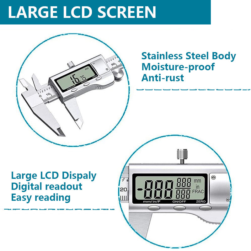 Tilswall calibro digitale 0-150 mm acciaio inox LCD preciso