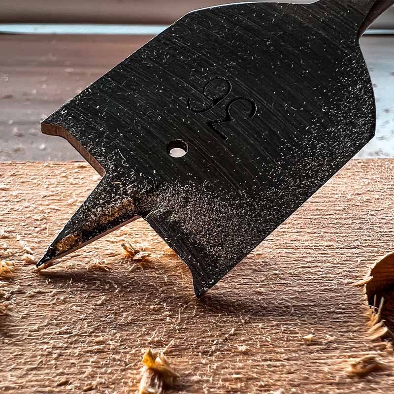 Bormann punta piatta legno 36mm attacco 1/4"