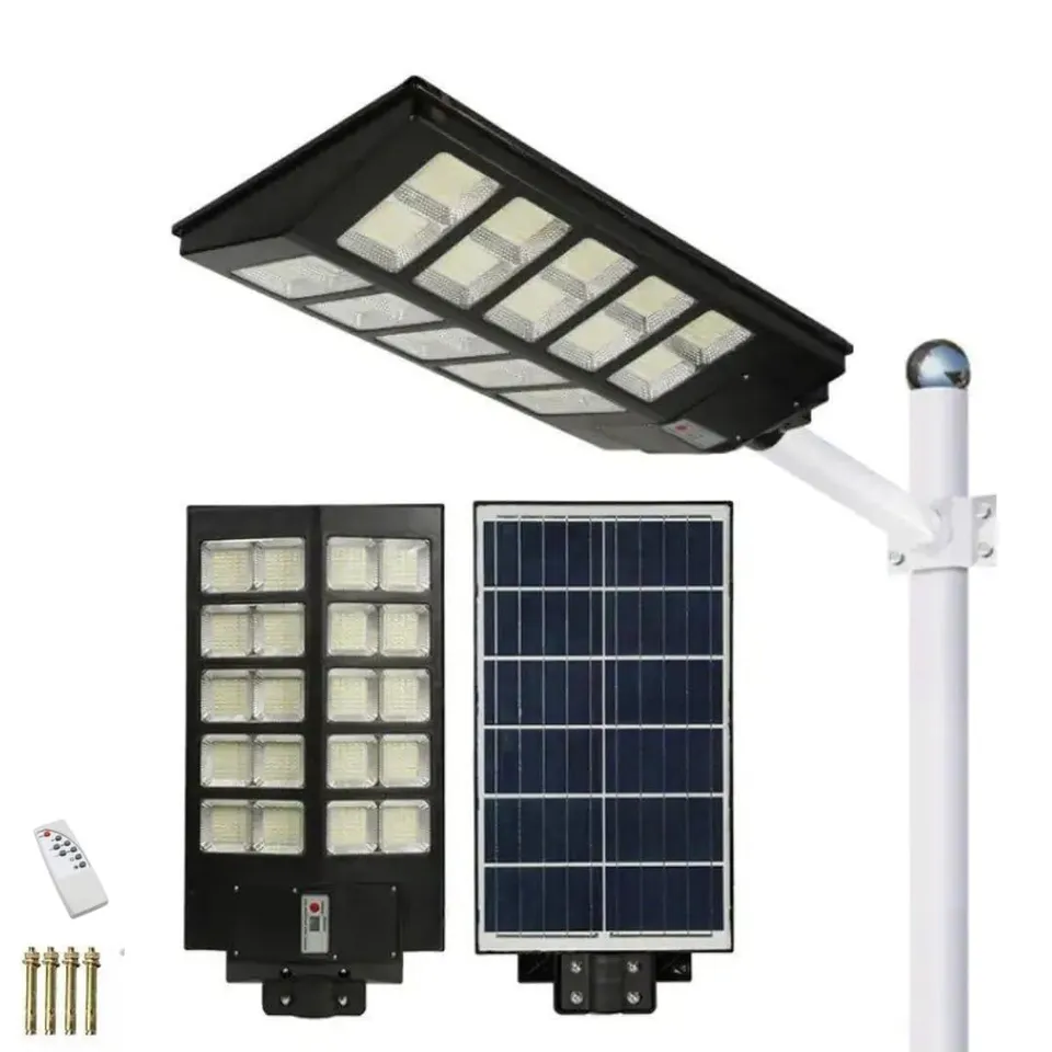 DE ROSA SHOP Lampione LED Solare 1000W 6500K Bianco Freddo IP65