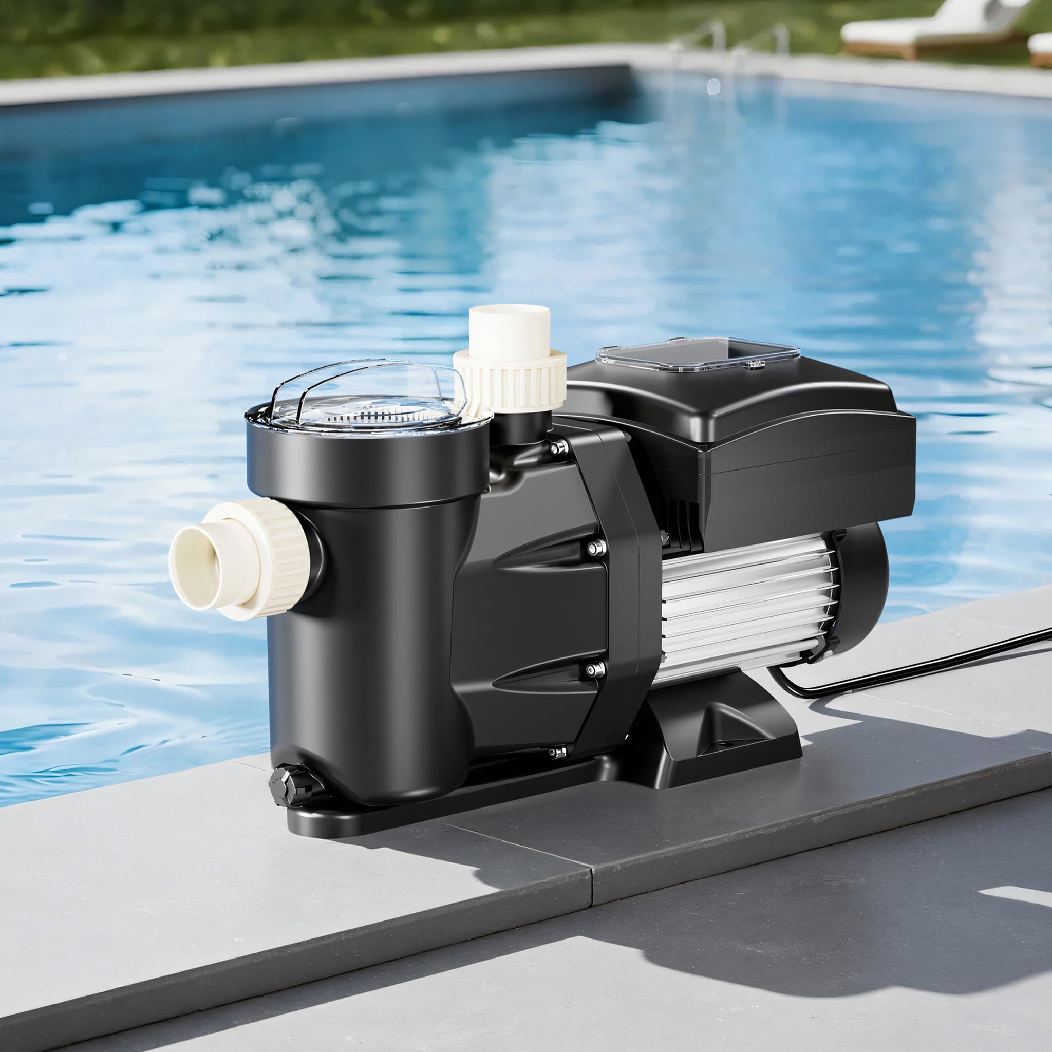 XPOtool Pompa Piscina 1500W 33600 l/h 18m 3 Velocita