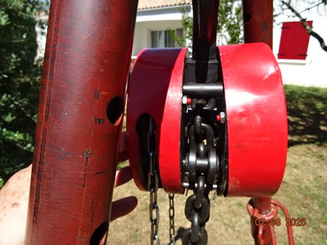 Wiltec Paranco a catena manuale 5000 kg catena 3 m