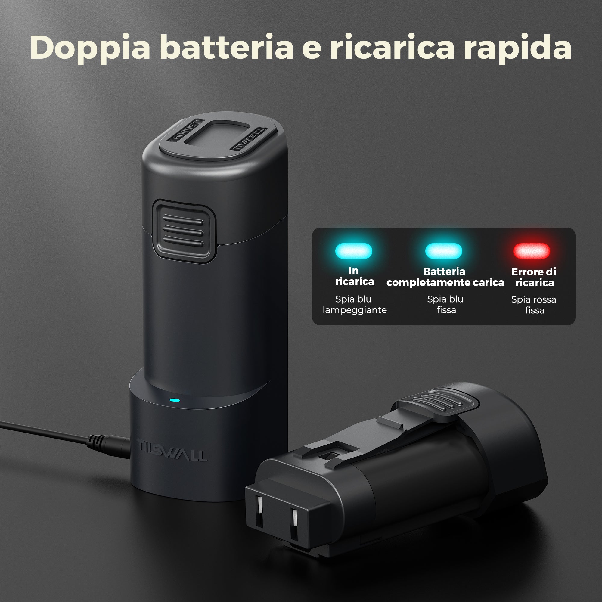 Tilswall Hornet Pistola a Spruzzo a Batteria per Maker 450 g