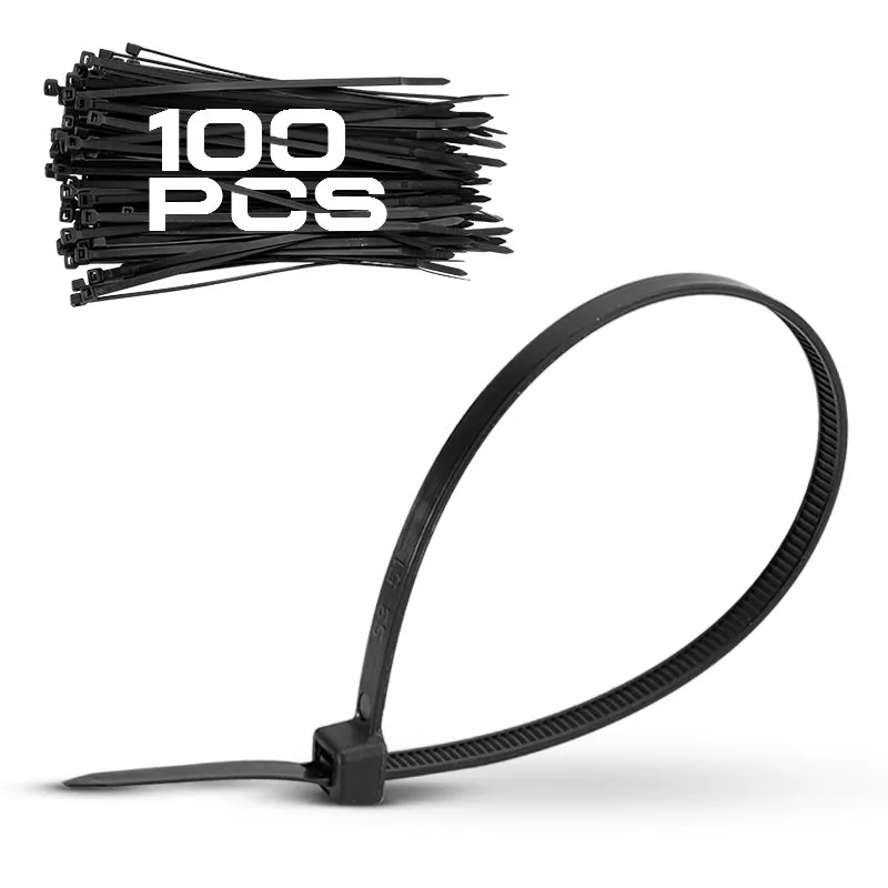 Bormann fascette nylon nere 3,6x250mm 100 pezzi cantiere
