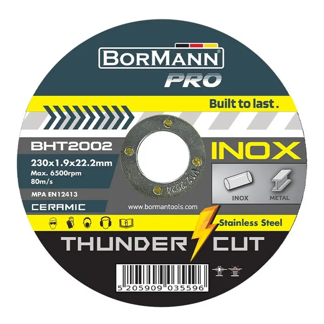 Bormann Pro Thunder-Cut Disco Taglio 230mm 25pz Inox