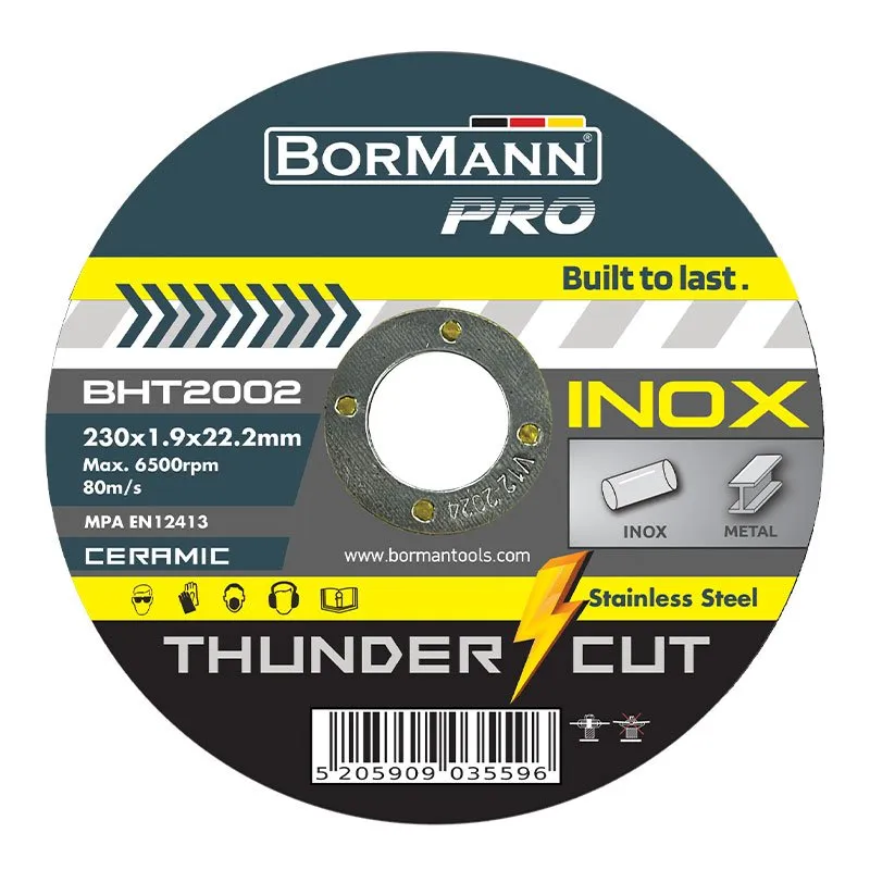 Bormann Pro Thunder-Cut Disco Taglio 230mm 25pz Inox
