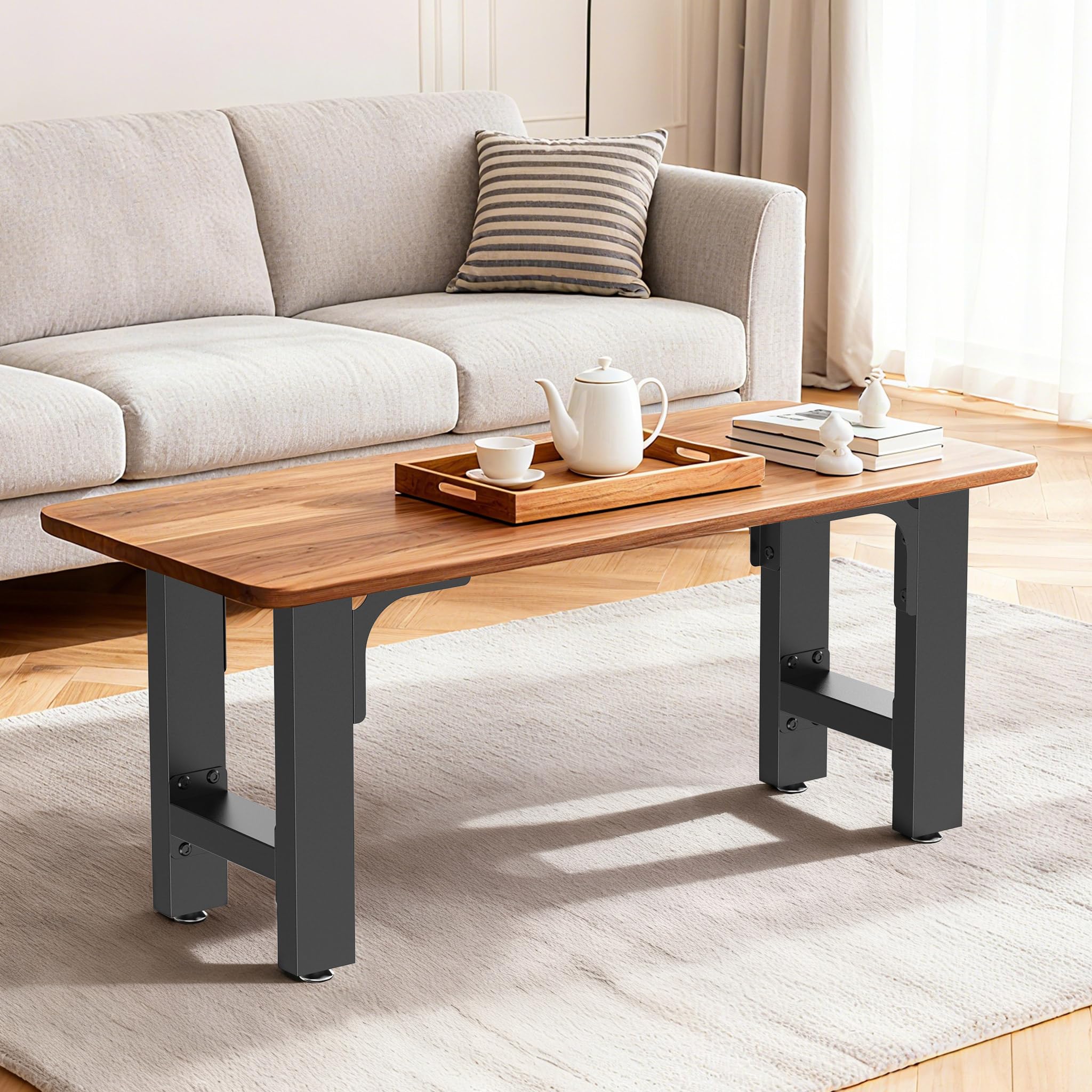 Wiltec Base Panca Nera 30x43 cm Set 2 Pezzi Acciaio