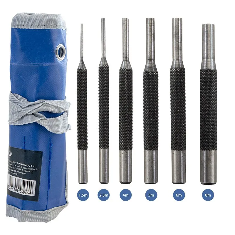Bormann Set Cacciaspine 6 Pezzi 1,5-8 mm Acciaio