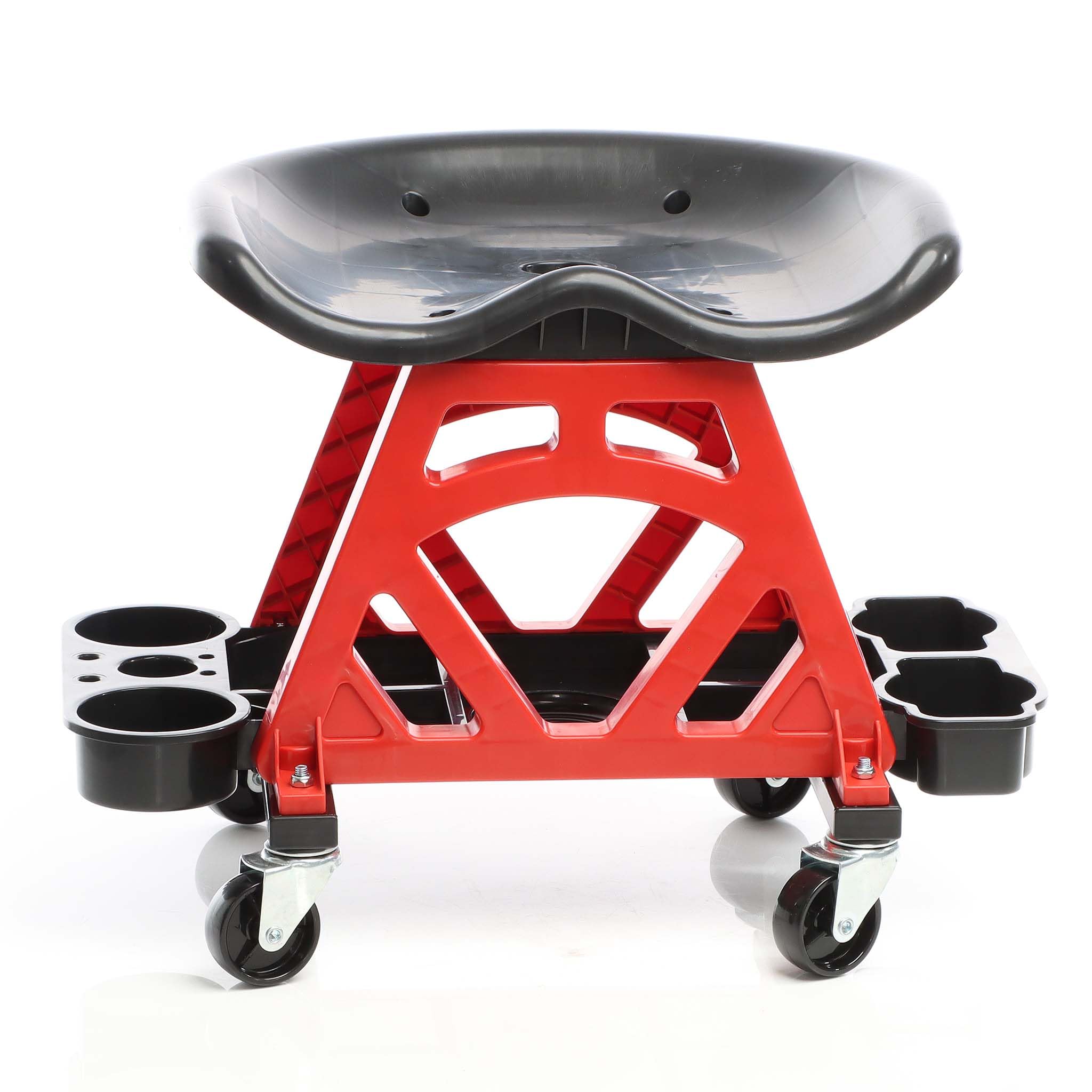 XPOtool sgabello officina con ruote 150 kg portautensili