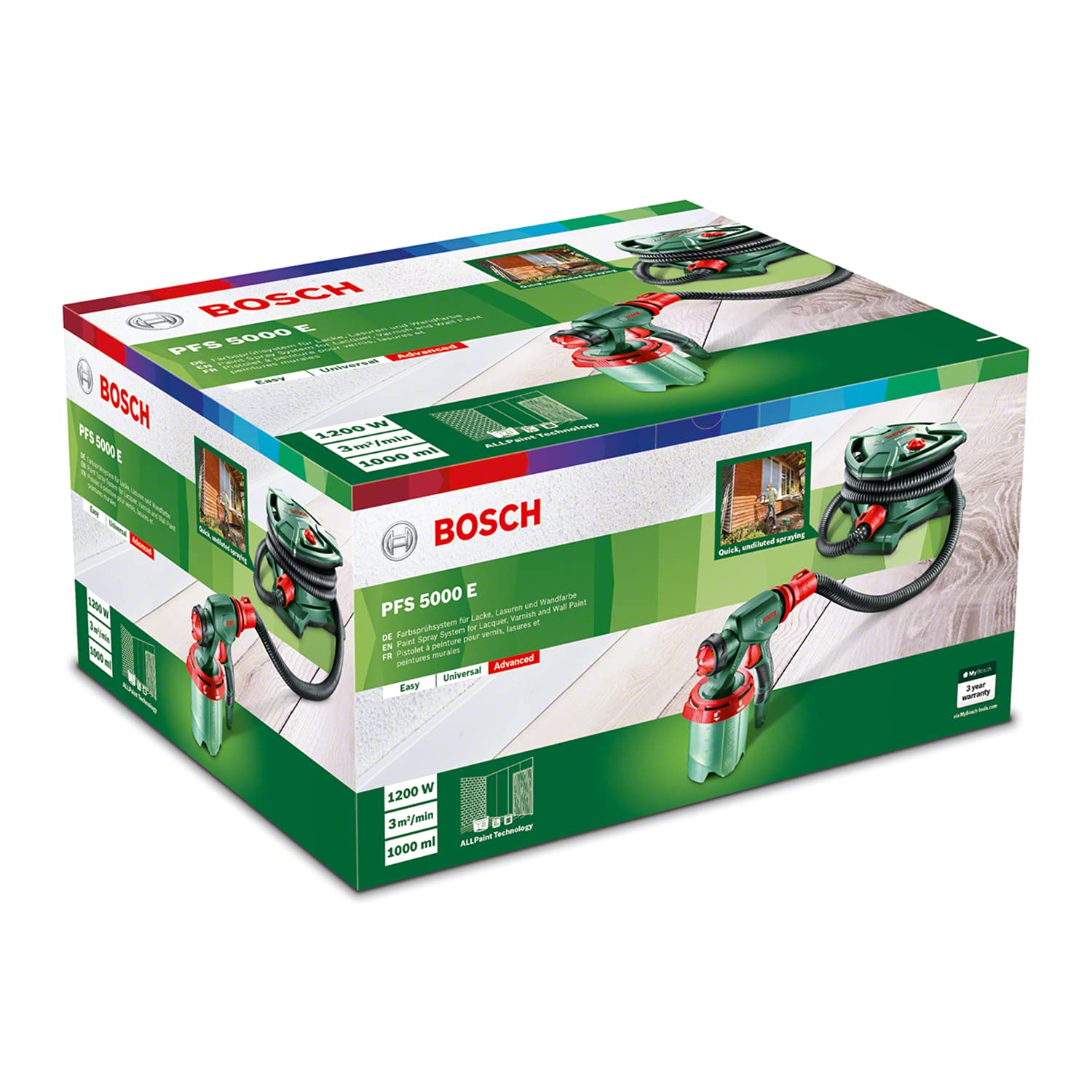 Bosch PFS 5000 E Sistema Verniciatura a Spruzzo 1000 ml