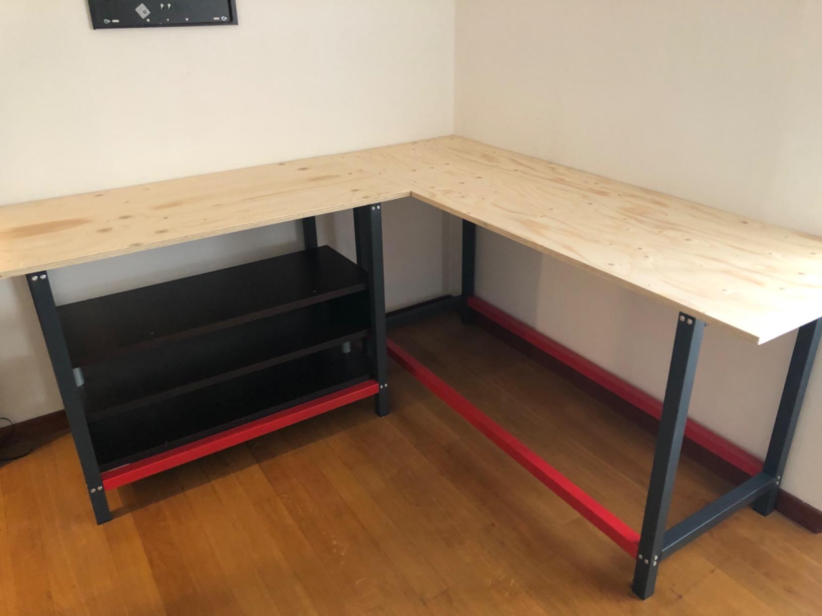 Wiltec Telaio banco lavoro acciaio 125x57x81 cm antracite