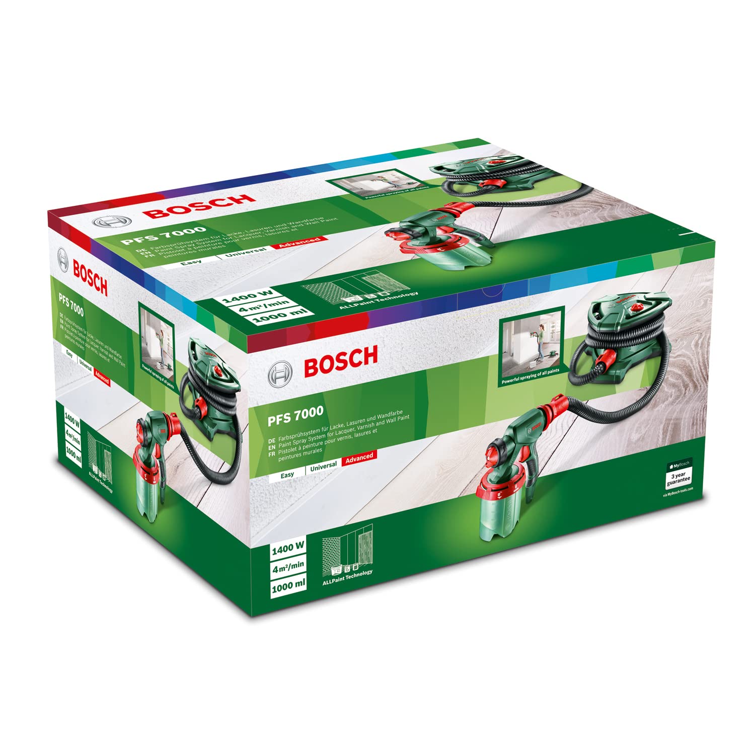 Bosch PFS 7000 Pistola Spruzzo 1400W 1000 ml AllPaint