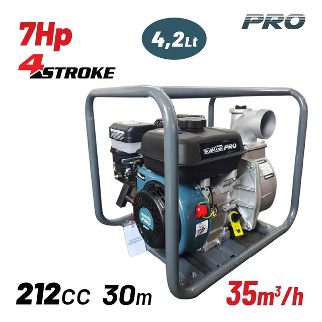 Bormann Pro BGB1103 motopompa benzina 3x3 212cc 55 m3/h