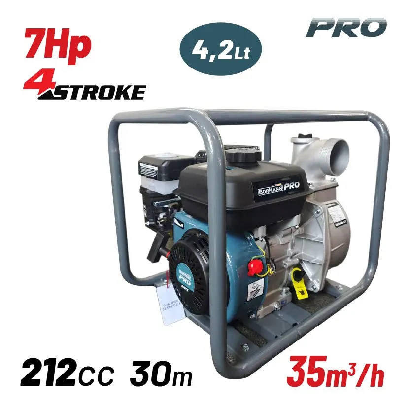 Bormann Pro BGB1103 motopompa benzina 3x3 212cc 55 m3/h