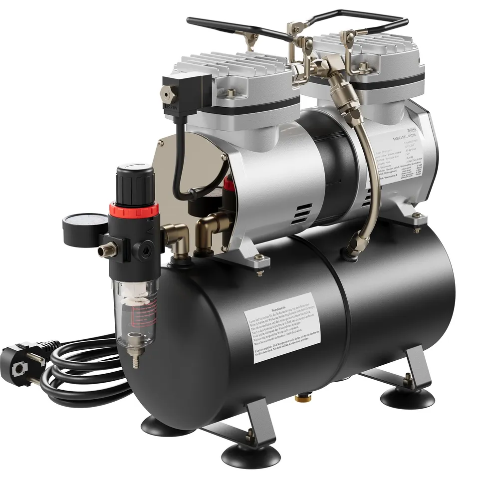 Wiltec AS196 Compressore Aerografo 6 Bar con Serbatoio