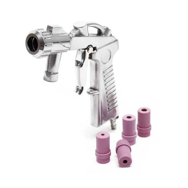 Wiltec pistola sabbiatrice aria compressa 4 ugelli 2-8 bar