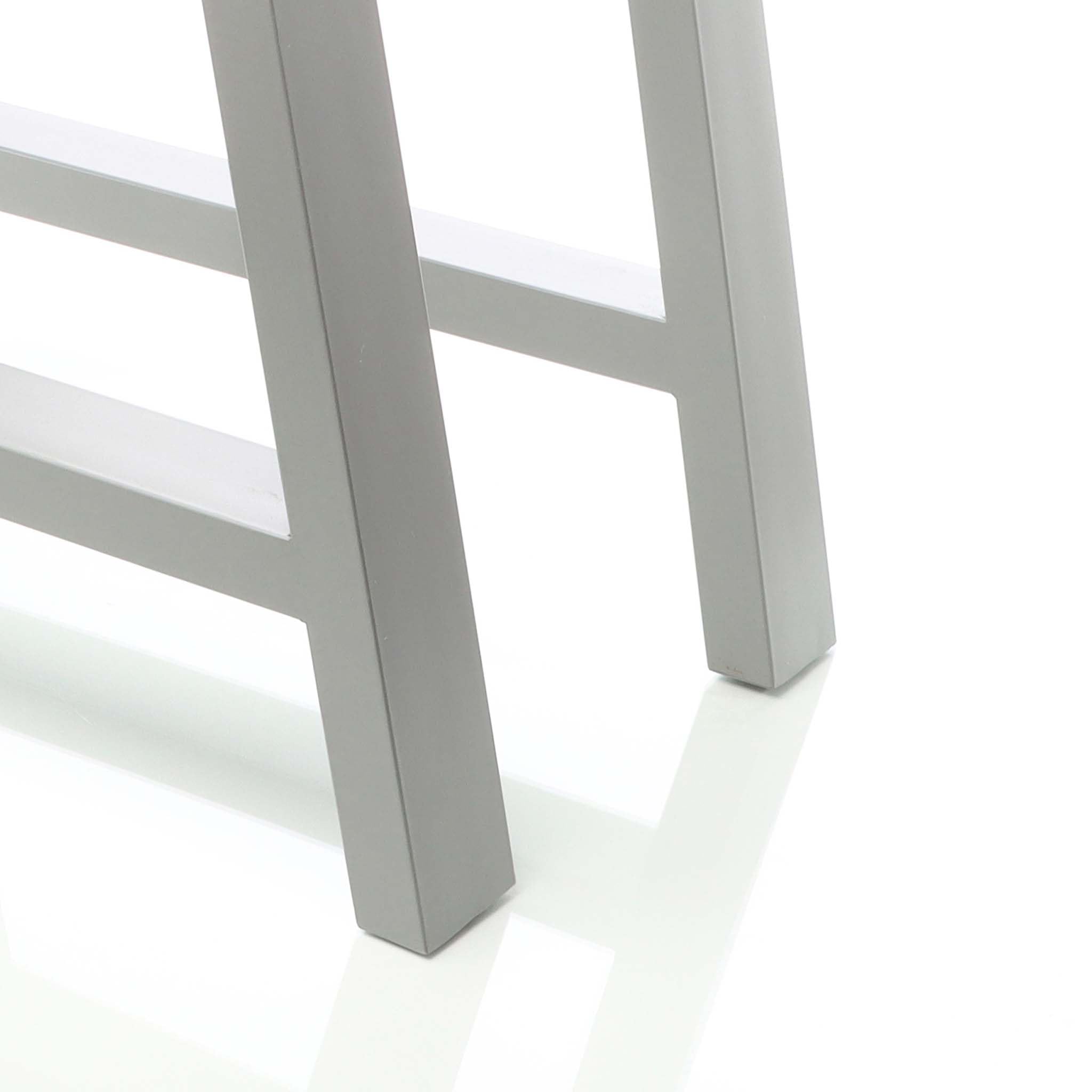 Wiltec gambe tavolo A 70x72 cm set 2 pezzi acciaio grigio