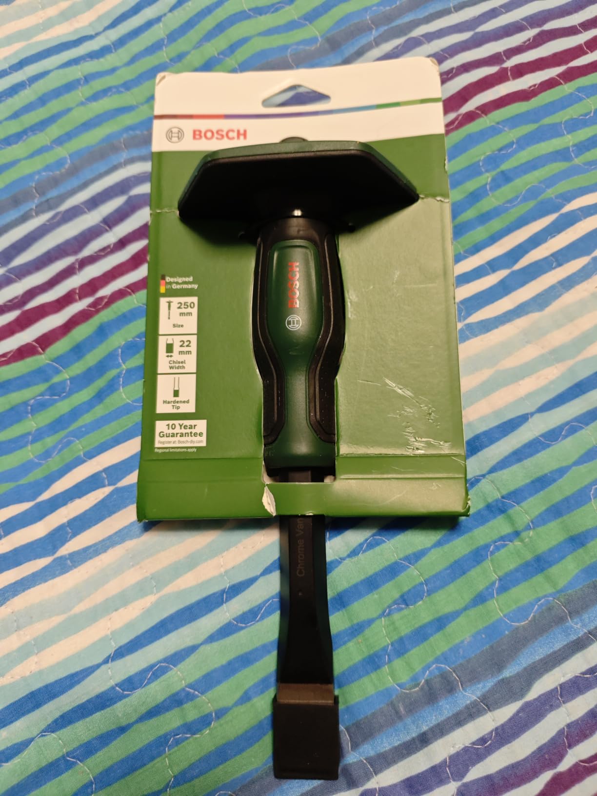 Bosch Scalpello piatto pietra 22x250 mm Softgrip