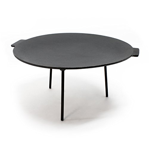 Wiltec Piastra barbecue ghisa rotonda Ø44cm altezza 35cm
