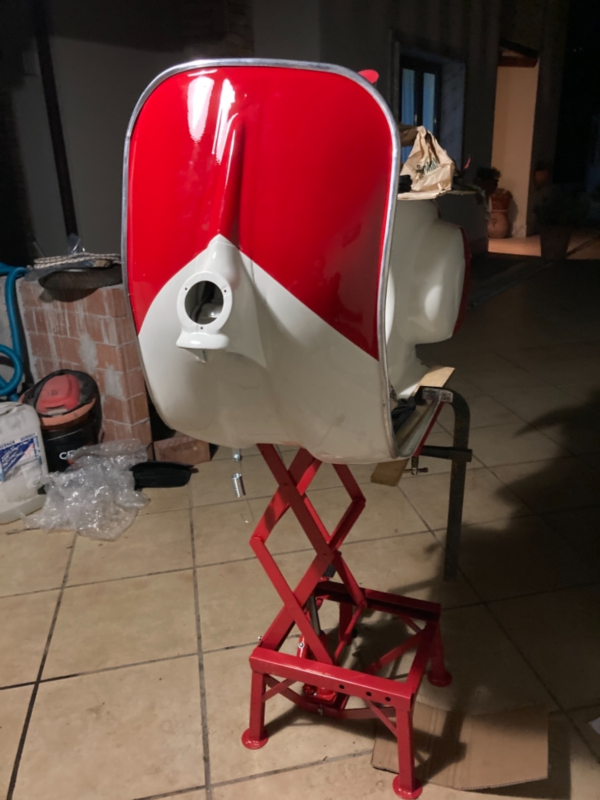 Wiltec Alzamoto Idraulico 135 kg 15-48 cm Pedana Moto