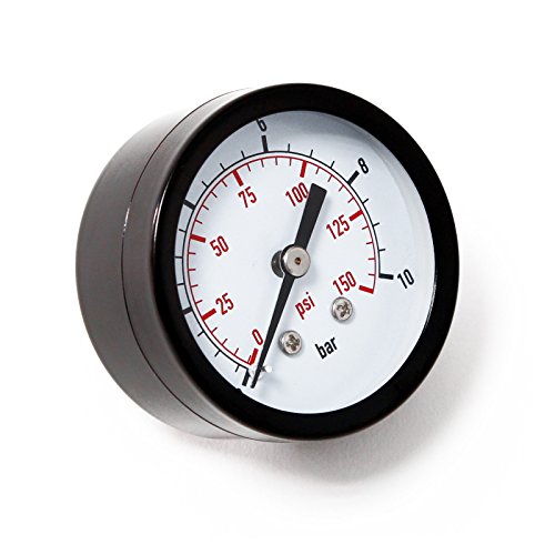 Wiltec Manometro Assiale 0-10 Bar 1/4“ Ø52 mm
