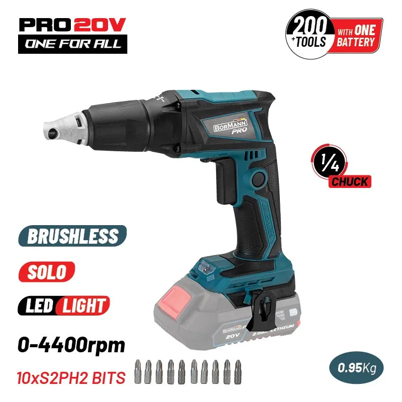 Bormann Pro Avvitatore Cartongesso 20V Brushless Solo