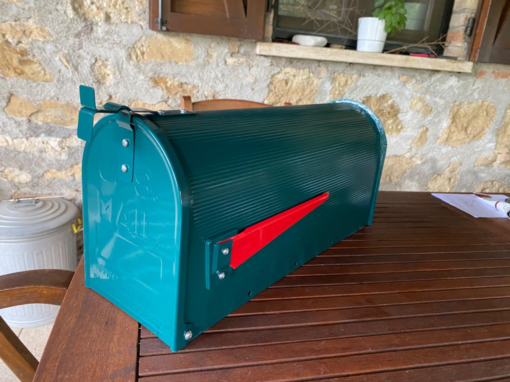Wiltec Cassetta Postale Americana Verde in Acciaio