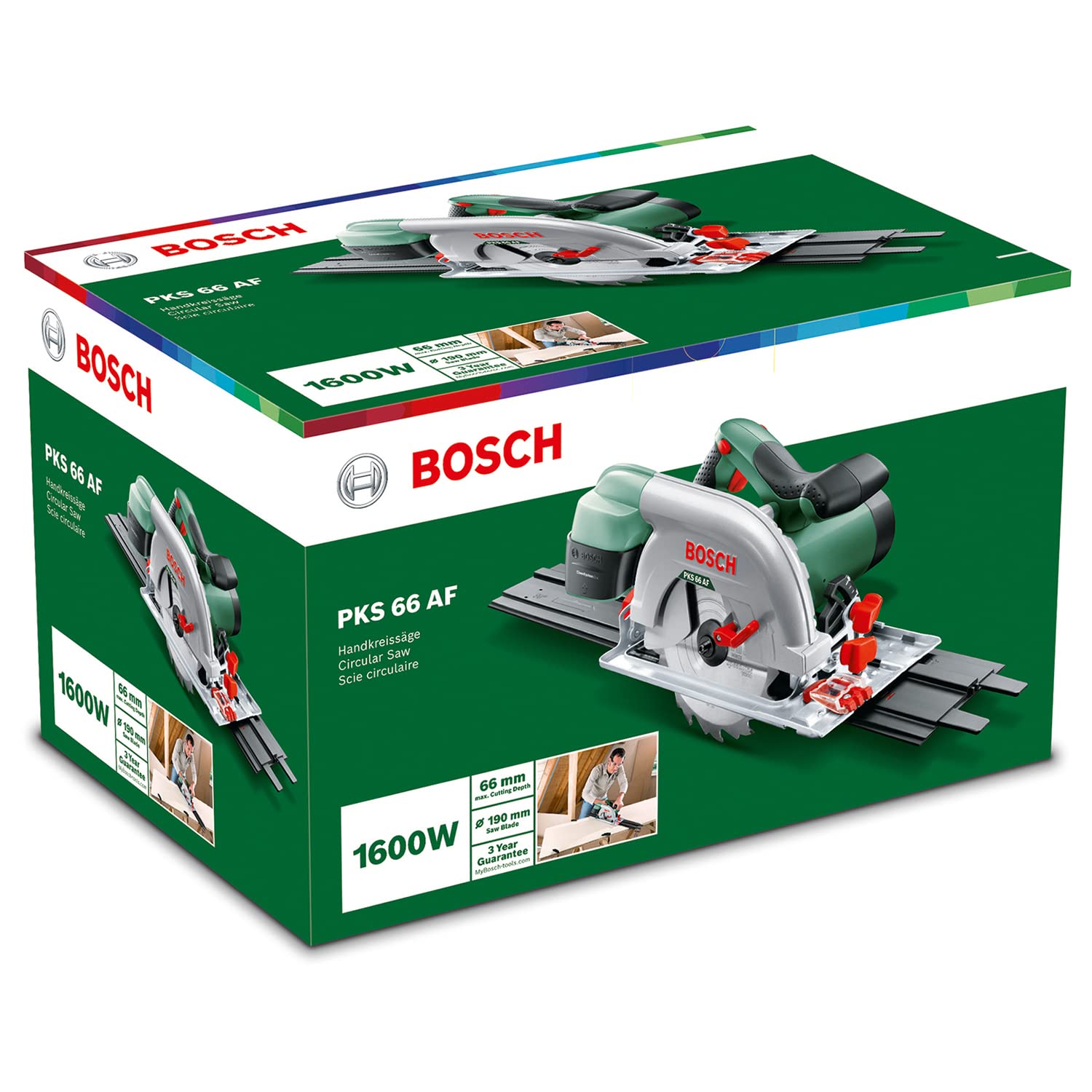 Bosch PKS 66 AF Sega Circolare 190mm con Guida