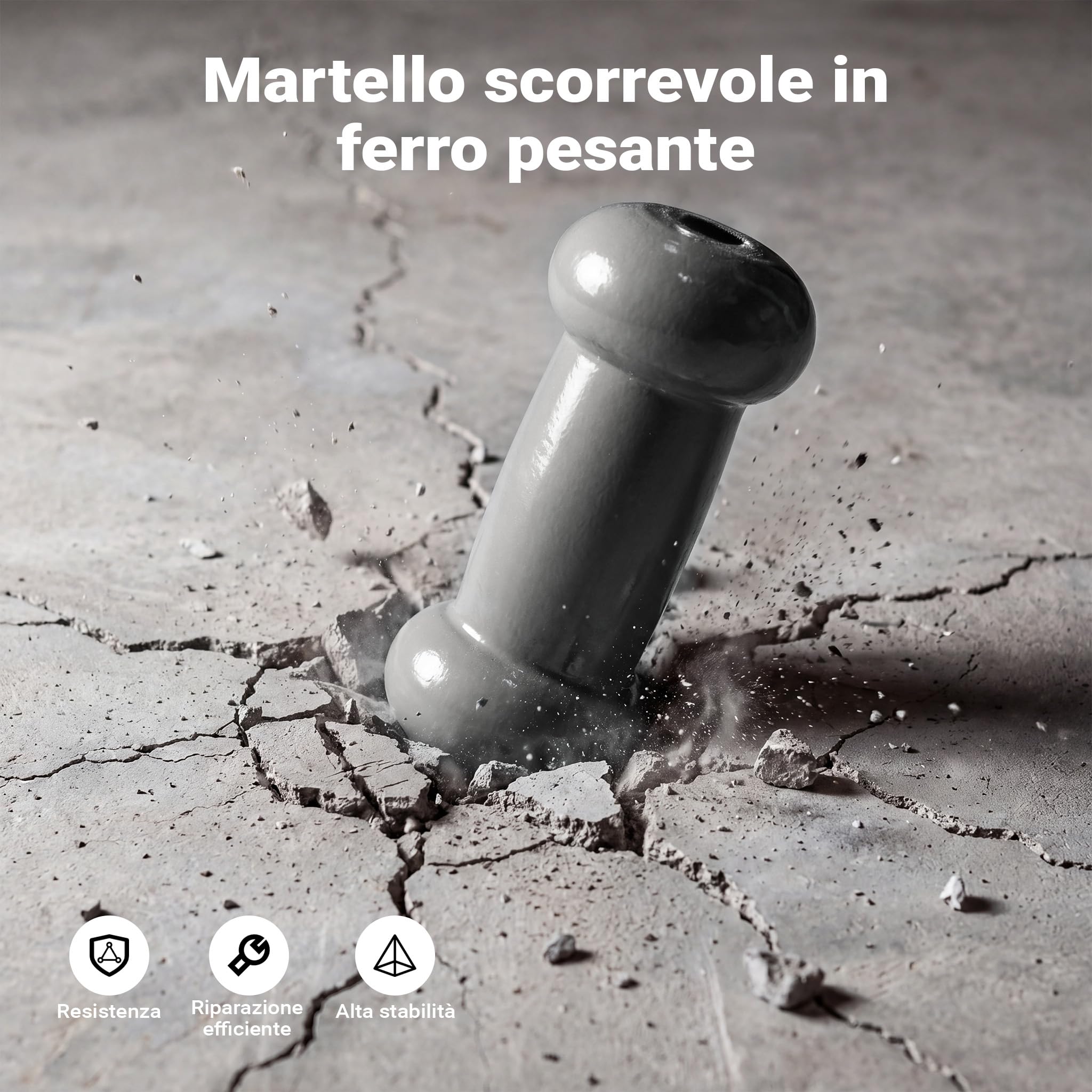 Wiltec Set Carrozzeria 11 Pezzi Martello Scorrevole 2,5 Kg