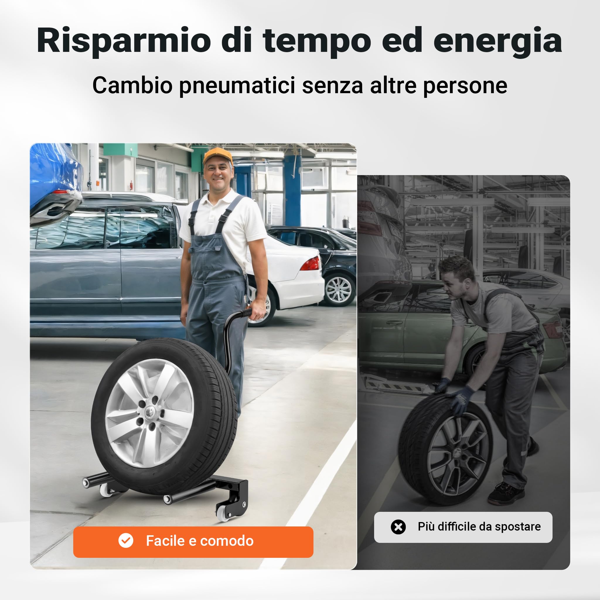 XPOtool Carrello Smontagomme Acciaio 250 kg 6,5-22,5"
